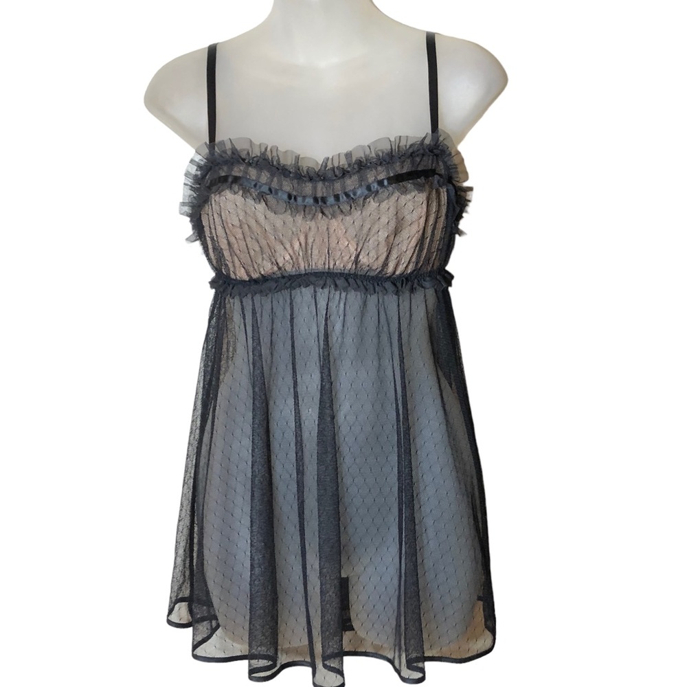 Victoria's Secret Bottom Bikini Capri Ruffle – Nero, Taglia Small